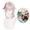 Game Styled Beige Genshin Impact Cosplay Kazuha Wig Cosplay Hai White one size> Peruker