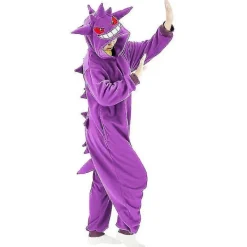 Gengar dräkt heldress pyjamas Halloween jul one piece kigurumi för män kvinnor-WELLNGS L><noscript><img width=