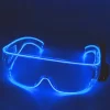 Genomskinliga LED-glasögon Neonljusande glasögon Light Up Glasögon för Cosplay Rave Festivaler Halloween Barer Klubbar Fester> Tillbehör