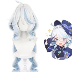Genshin Furina/Focalors Cos Peruk | Cosplay Peruk> Peruker