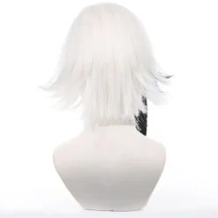 Genshin Impact Arlecchino Cosplay Peruk Vit Svart Värmebeständig Y><noscript><img width=