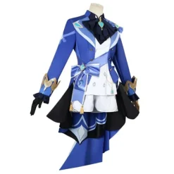 Genshin Impact Fountain Cosplay Kostym Hel Huva Mönster Tyg Focalors Uniform Cosplay Peruk XL><noscript><img width=