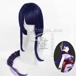 Genshin Impact General Thunder cosplay-peruk General Thunder> Peruker