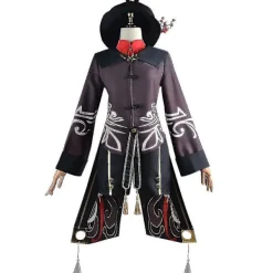 Genshin Impact Hu Tao Kostym Fancy Up Outfits Fransar Byxor Uniform Se XL> Dräkter