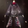 Genshin Impact Hutao Cosplay Kostym Uniform Peruk Cosplay Anime Game Hu Tao kinesisk stil Halloween C> Dräkter