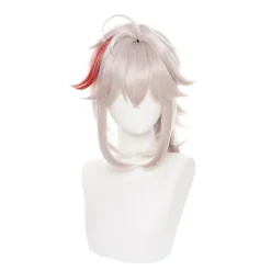 Genshin Impact Kazuha Cosplay Peruk 36cm Kort Cosplay Peruk Anime Cosplay Peruker Värmebeständiga Syntetiska Peruker> Peruker