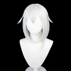 Genshin Impact Paimon Cosplay Peruk Npc Grå Kort> Peruker