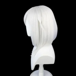 Genshin Impact Paimon Cosplay Peruk Npc Grå Kort><noscript><img width=