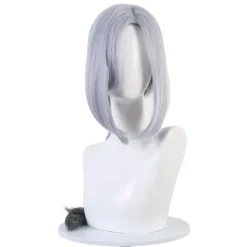 Genshin Impact Shenhe Cosplay Peruk Blå Vit Färg Lång Br> Peruker