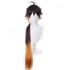 Genshin Impact Zhongli cosplay peruk cos peruk animation gradvis långt hår> Peruker