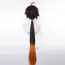 Genshin Impact Zhongli cosplay peruk cos peruk animation gradvis långt hår><noscript><img width=