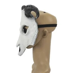 FMYSJ Getmask Halloween Kostym Party jurhuvumask Väur Horn Huvumask Horn emon Ansiktssky Cosplay Kostym (FMY)><noscript><img width=