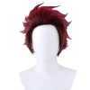 Ghost kill blade cosplay peruk anime karaktär kök dörr Tanjiro> Peruker