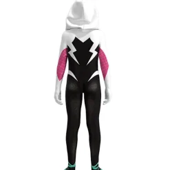 Ghost Spider-gwen Kostym Cosplay Kostym Party Jumpsuit Åtsittande Barnkläder Spiderman Ansiktsmålning 190cm - Perfet 180cm><noscript><img width=