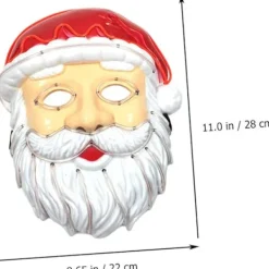 Glödande Mask Jultomtemask Julpartymask Säker att Använda Mask Selfie Dekoration Mask Lysande Mask Party Mask Rekvisita Prestationsmask Festival Vit | Fyndiq><noscript><img width=