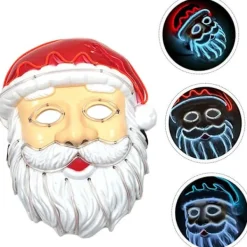 Glödande Mask Jultomtemask Julpartymask Säker att Använda Mask Selfie Dekoration Mask Lysande Mask Party Mask Rekvisita Prestationsmask Festival Vit | Fyndiq><noscript><img width=