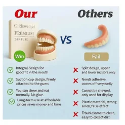 Glidewellpd - Premium Silikonprotes, Smileasego Premium Proteser Hela Munnen><noscript><img width=