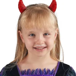 Glitter-diadem med djävulshorn><noscript><img width=