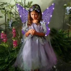 Glittrande älvvingar för vuxna, LED-hårband och trollstavar för karneval och temafester Trollslända lilaFörälderTrollslända lila><noscript><img width=