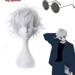 FMYSJ 2023-gojo Satoru Cosplay Peruker Anime Jujutsu Kaisen Gojo Kort Värmebeständigt Syntetiskt Hår Med Perukmössa Partyperuk Utan Ögonlapp (FMY) | Fyndiq><noscript><img width=