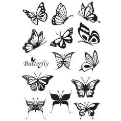 Ögonsminkningsset, transparent fjärilsförsegling, Eyeliner fjärilsförsegling, hjälpverktyg, akrylplatta, bläckplatta, mönster 1 + 2 + bläckplatta><noscript><img width=