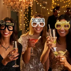 Gott nytt år glasögon Fancy nyår fest glasögon Celeb> Tillbehör