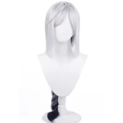 FMYSJ Grå Hästsvans Värmebeständig Peruk För Cosplay Anime Shenhe Peruker Halloween Kostym Peruker Grå - (FMY)> Peruker