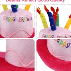 Grattis på födelsedagen Tårta Hatt Grattis på födelsedagen Hatt Plysch Grattis på födelsedagen> Huvudbonader