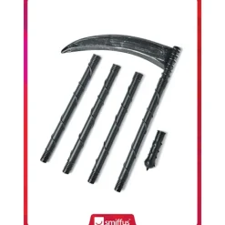 Grim Reaper Kostym Lie, Svart, 6 Delar, 138cm/54in><noscript><img width=