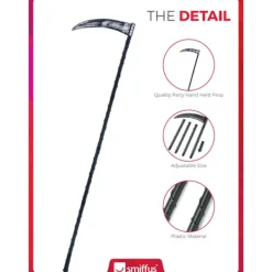 Grim Reaper Kostym Lie, Svart, 6 Delar, 138cm/54in><noscript><img width=