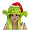 Grinch Jultomte Älg Pepparkaksgubbe Julgran Rörliga Öron Hatt Plysch Rörliga Kepsar (Grinch)> Huvudbonader