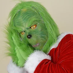 KOOLYOU Grön Grinch Mask Santa Grinch Cosplay Mask Med Handskar Juldräkt Cosplay rekvisita none> Dräkter