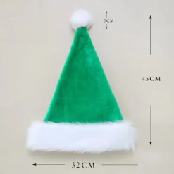 Grön Jultomte Vuxen Lyxig Jultomtedräkt> Huvudbonader