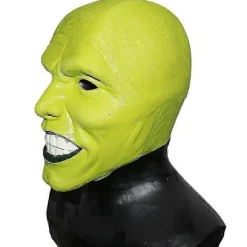 Grön Latex Mask Jim Carrey Film Maskerad Loki The Mask Halloween Tillbehör> Masker