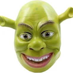 FMYSJ Grön Monster Mask Kostym Mask Halloween Cosplay Hel Huvud Grön Vuxen Shrek Mask Latex (FMY)> Masker