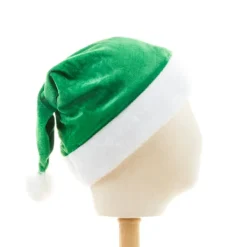 Grön Sammetsjulhatt för Vuxna och Barn - Festlig Klädsel> Huvudbonader