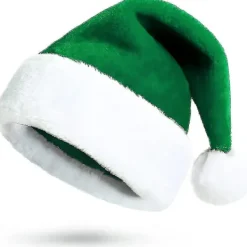 unbranded Grön Tomtehatt Jultomtehatt För Vuxna Lyxig Tomtehatt Kostym Plysch Julpynt> Huvudbonader