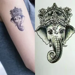 Grossist 1 st Ny Stor Tatuering Klistermärke 3D Mekanisk Arm Design Vattentäta Temporära Tatueringar för Pojke Män> Smink