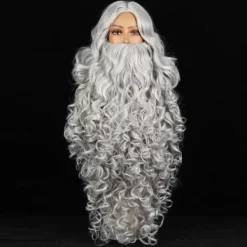 Grått tomteskägg komplett set> Tillbehör