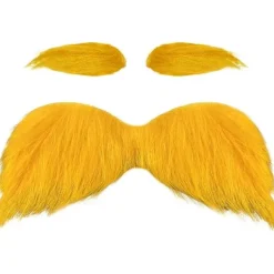 Gul Mustasch och Ögonbryn Cosplay Kostymtillbehör Roliga Festartiklar Män Kvinnor> Tillbehör