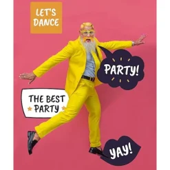 Gul Mustasch och Ögonbryn Cosplay Kostymtillbehör Roliga Festartiklar Män Kvinnor-FA-><noscript><img width=