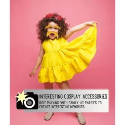 Gul Mustasch och Ögonbryn Cosplay Kostymtillbehör Roliga Festartiklar Män Kvinnor-FQ-><noscript><img width=