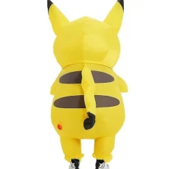 Gul Uppblåsbar Maskot Pica Anime Cosplay för Vuxna och Barn Tecknad Kostym Roliga Maskeraddräkter Kids(120-140CM)><noscript><img width=