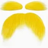 Unbranded Gult Skägg och Ögonbryn Cosplay Kostymtillbehör Roliga Festartiklar Herr Dam> Tillbehör