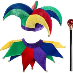 Gycklar Kostym - Hatt - Gycklar Clown Kostym - Kungens Gycklare> Huvudbonader