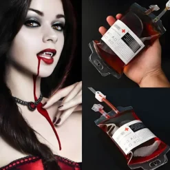 Otego Halloween - 3 pack Blodpåse som rekvisita - Dryckespåsar><noscript><img width=