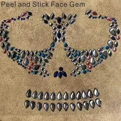 KOOLYOU Halloween 1 bit sminkpärla skalltänder klistermärke><noscript><img width=