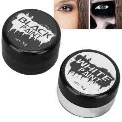 Halloween Ansiktsmålningskit Svart och Vitt Högpigmenterad Ansikts- och Kroppsfärg För DIY Cosplay Temafester> Smink