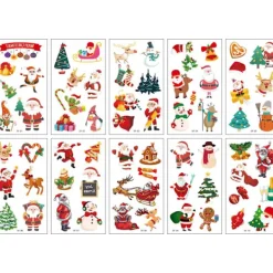 Halloween Barn Tatuering Klistermärken Pumpa Häxa Tecknad Dödskalle Parodi Tatuering Klistermärke Spider-FD-><noscript><img width=