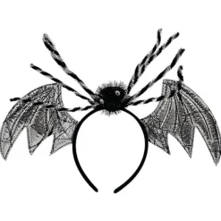 Halloween Bat Spider Pannband Silver> Huvudbonader